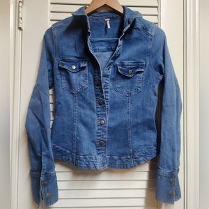 Free People Fitted Denim Jacket